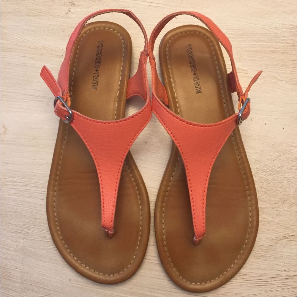 Girls orange sandals
